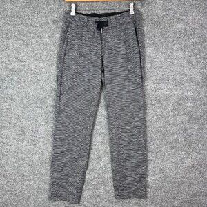 Lululemon Women's Gray Striped Jogger‎ Pants Size 6 Drawstring